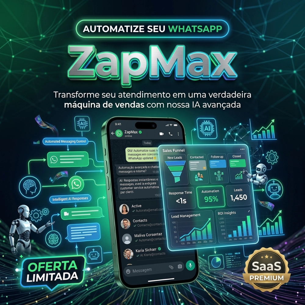 ZapMax SaaS – Automação para Whatsapp Código Fonte e Revenda