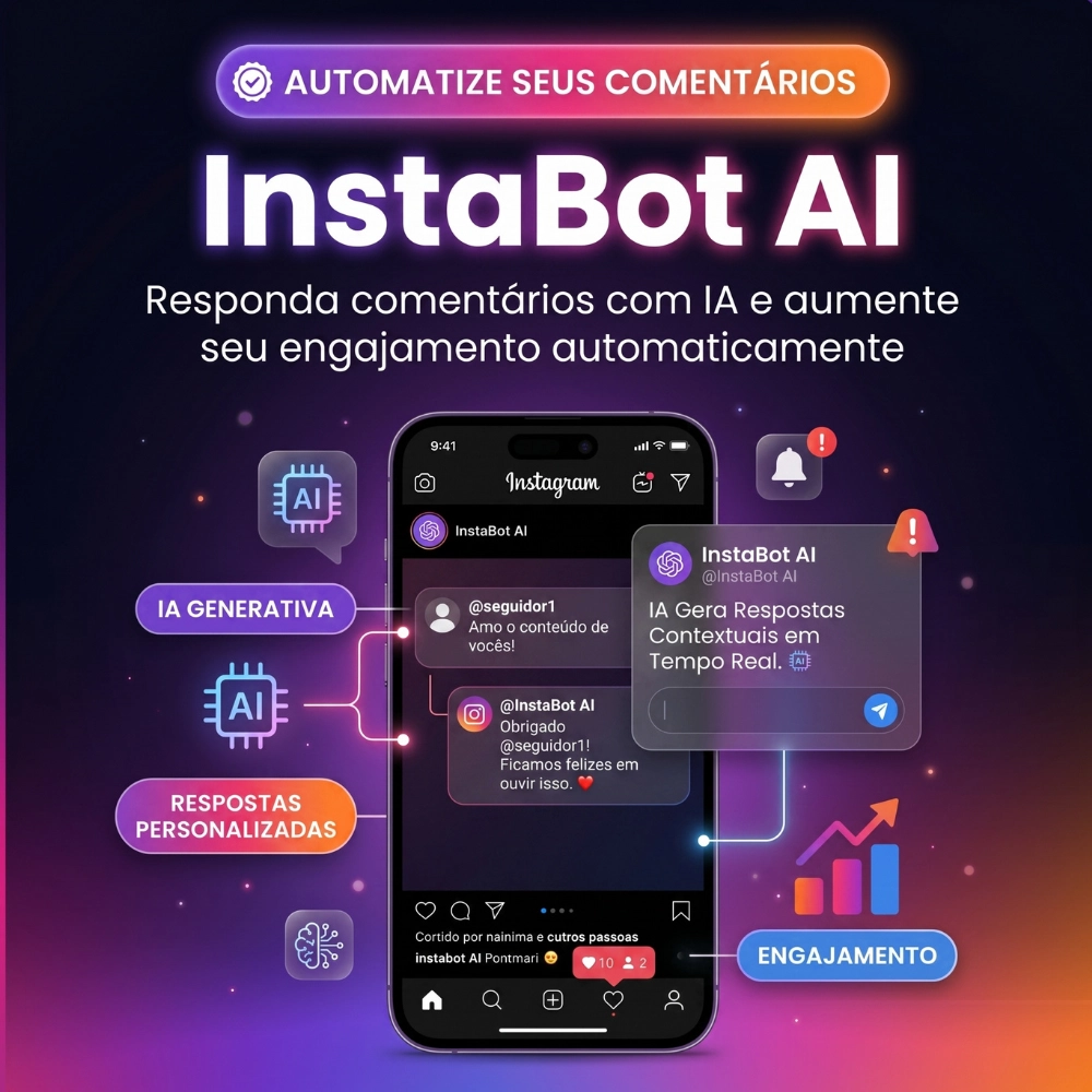 InstaBot AI — Automação de Comentários Instagram (SaaS) – Código Fonte e Revenda