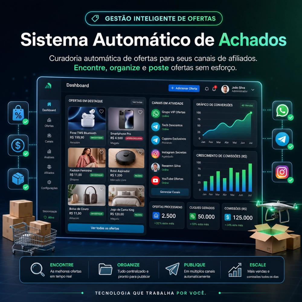 Sistema Automático de Achadinhos e Ofertas