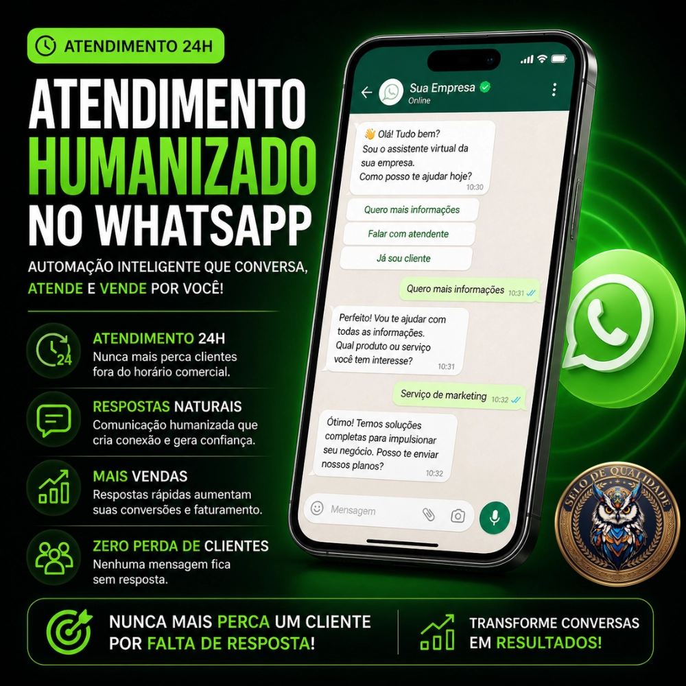 Automação de Atendimento Humanizado WhatsApp