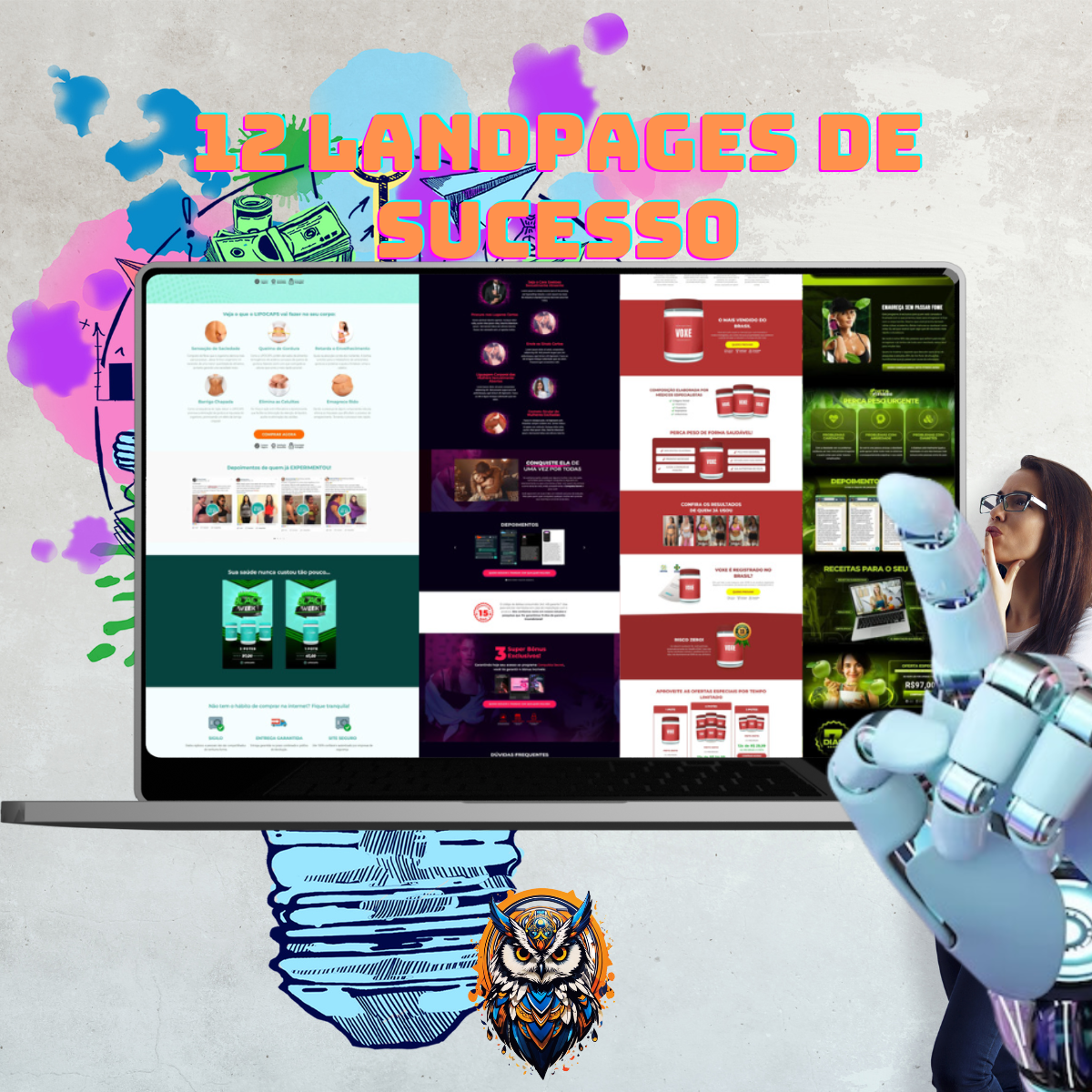 12 Landpages FULL Editável